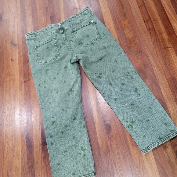 Pilcro The Borrowed Boyfriend Jeans In Holly Mid Rise Relaxed Fit Embroidered 31 - Picture 5 of 16